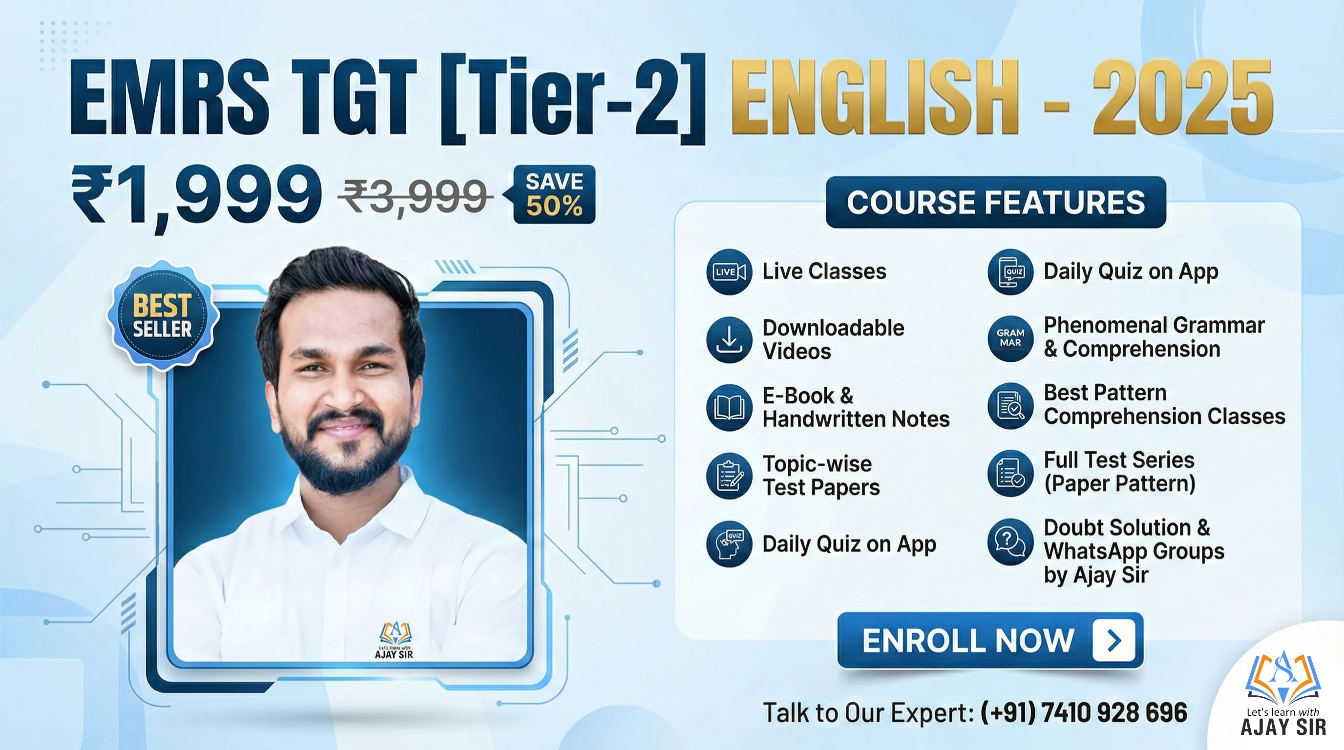 EMRS TGT [Tier-2] ENGLISH - 2025