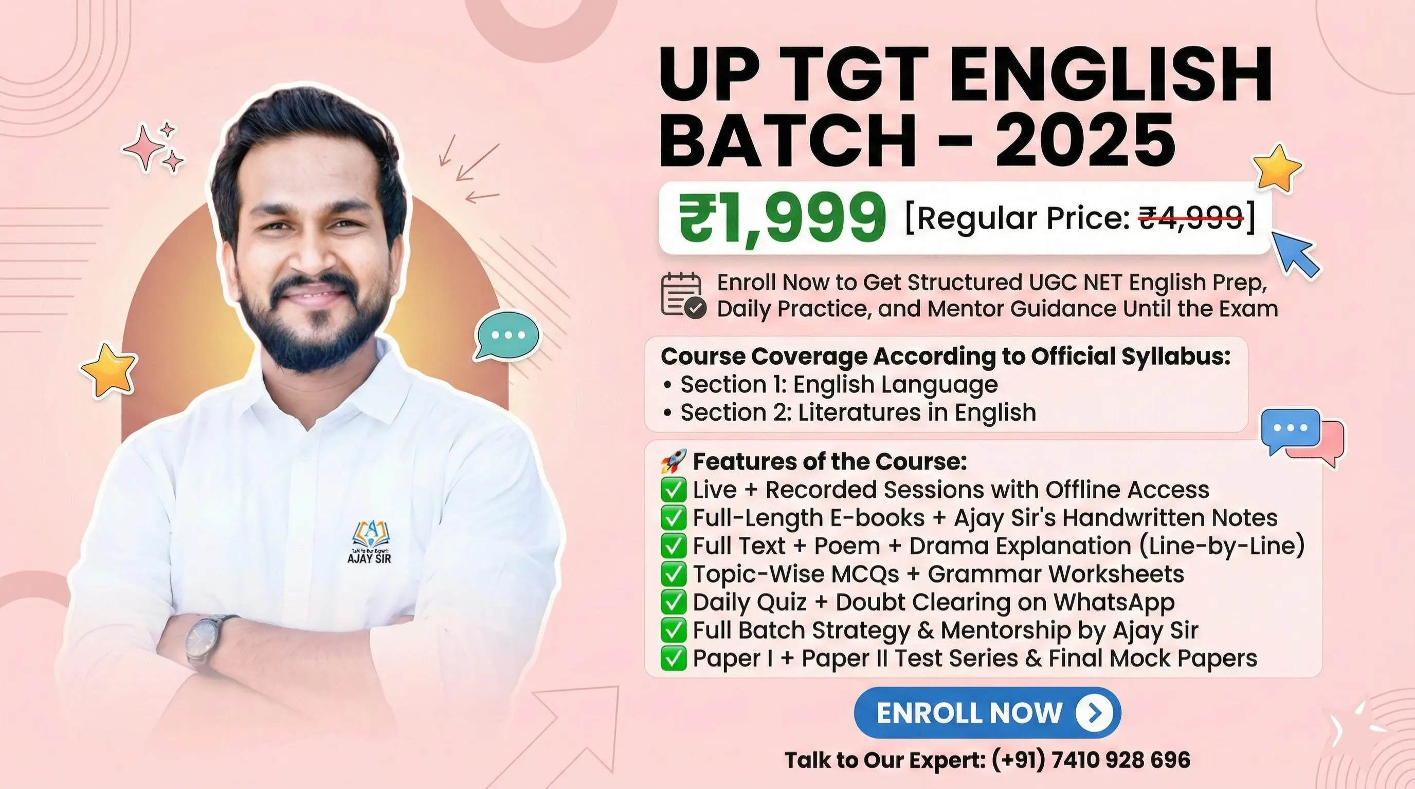UP TGT ENGLISH BATCH - 2025
