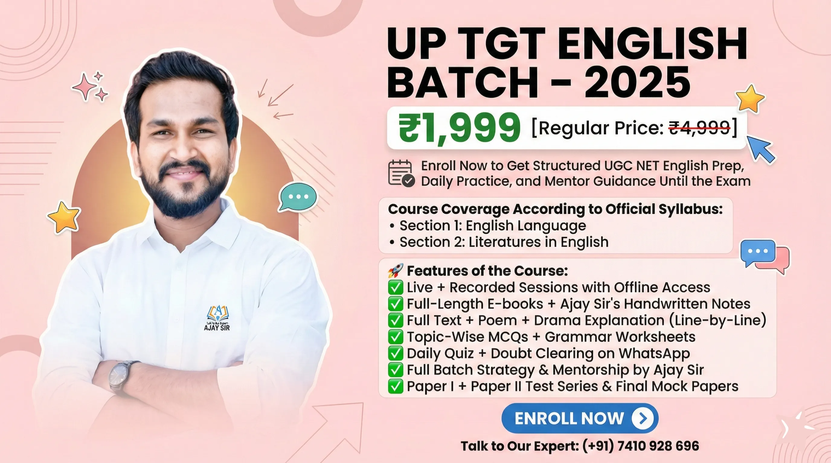 UP TGT ENGLISH BATCH - 2025