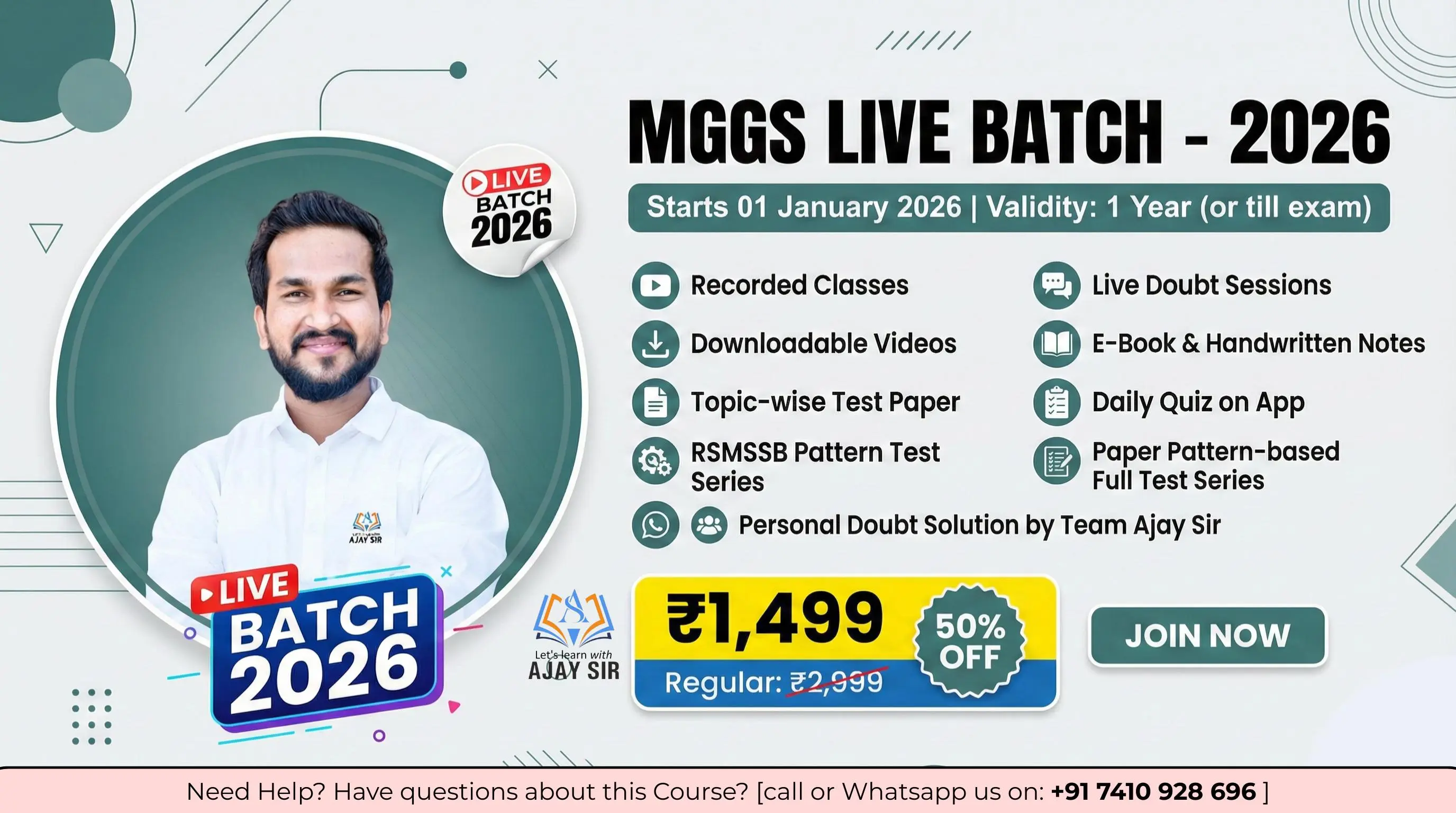 MGGS 2026 All-in-One Live Batch