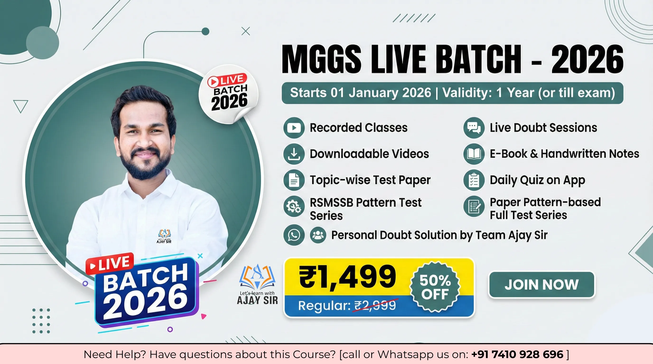 MGGS 2026 All-in-One Live Batch