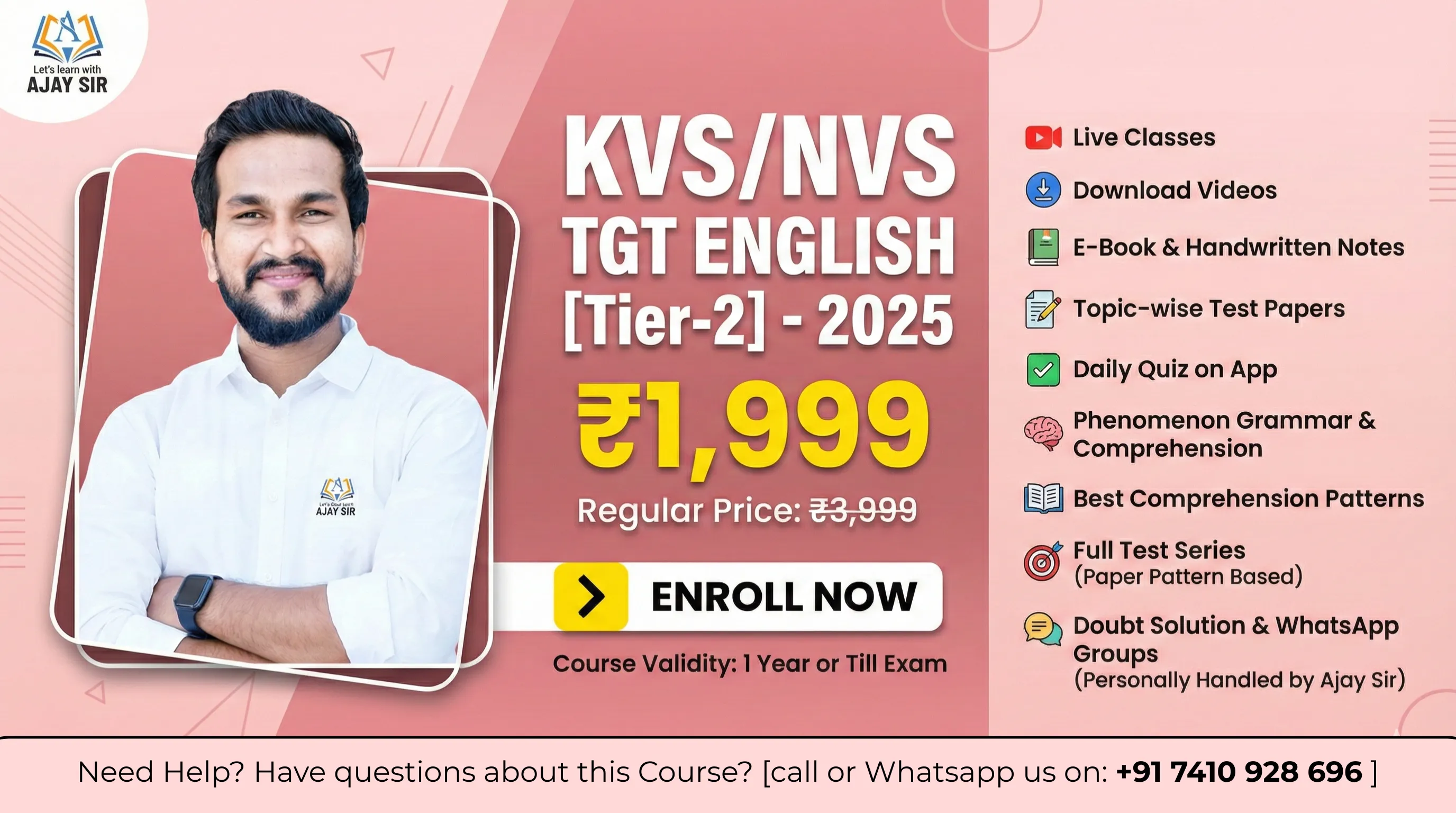 KVS/NVS TGT ENGLISH [Tier-2] - 2025